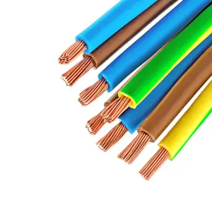 Cable de tierra de cobre sólido, 6 awg