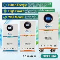 NOUVELLE Batterie de Stockage Solaire au Lithium LiFePO4 24V/48V 100AH 200AH 300AH 314AH 2.5-10kWh pour Systèmes Électriques Domestiques et de Camping-Cars Certifiée 6000