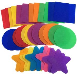 Marcadores de Alfombra con Gancho y Bucle, Impresos, Elásticos y Ecológicos de Nailon para Maestros y Educadores - Marcadores Numéricos Coloridos para Sentarse - Product Image 1