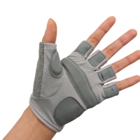 Gants de sport légers à demi-doigts avec logo personnalisé, fermeture auto-agrippante, unisexe, respirants, séchage rapide, pour la musculation en extérieur
