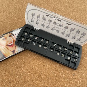 Dental Orthodontic Metal <b>Brackets</b> 345 with Hooks Square Wire Arch Mesh Base Engraving Boxed Teeth Straightening Accessory - Product Image 5