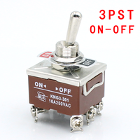 Interrupteur à Levier 3PST 3PDT 16A 250VAC 6 Broches 9 Broches On-off/on-on/on-off-on 3 Positions 9 Broches Interrupteur Momentané 3PDT Bakélite Instruments