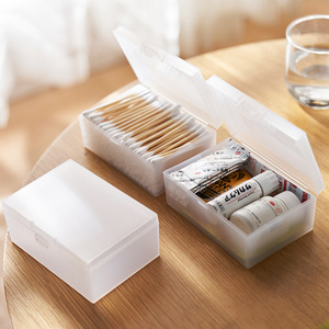 <b>Small</b> Square Transparent PP Storage Box For Office Organizing Desktop Accessories - Product Image 2