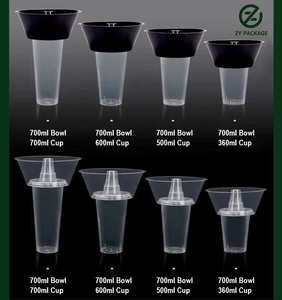 Giá Rẻ Giá Tùy Chỉnh Salad Trái Cây Bát Trà Sữa Cốc Dùng Một Lần Bao Bì Thực Phẩm Nhựa Bát Top Snack Khay Nhựa Takeaway Cup - Product Image 3