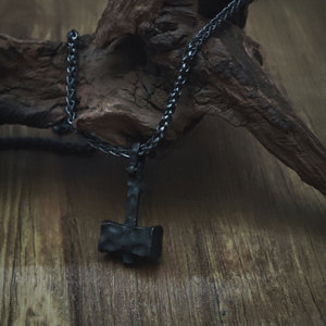 Vente en gros de bijoux marteau Viking en acier inoxydable <span class=keywords><strong>nordique</strong></span> Viking marteau de Thor pendentif Mjolnir collier pour hommes - Product Image 3