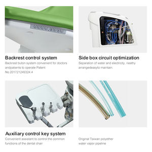 MN-DLX301 di fascia alta elettrico dentale sedia odontoiatrica lettino medico dente chirurgico tavolo in pelle sintetica facile da pulire - Product Image 3