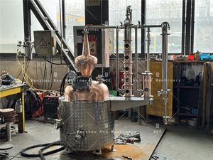 Alambic à alcool en cuivre Ace 300L, machine à fabriquer du whisky, composant principal du moteur, colonne <span class=keywords><strong>de</strong></span> distillation <span class=keywords><strong>de</strong></span> gin, alambic certifié CE - Product Image 4