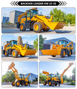 Retroexcavadora Cargadora Minera 4x4 Certificada CE 3T 5T, Equipo Compacto de Construcción para Mina 2 en 1 con Doble Potencia, Excavadora y Cargadora de Ruedas - Product Image 2