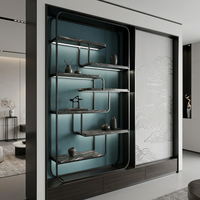 Luxuriöses Messing-Gold Edelstahl Modernes Wandregal Aufbewahrungsregal für Badezimmer Garage Werkzeuge Wohnzimmer Hotel Zuhause