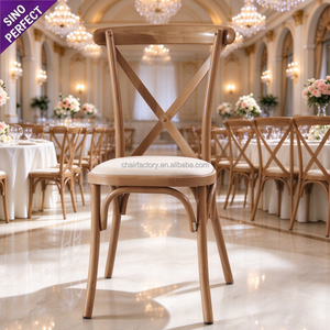 Sinoperfect Good Quality Stackable Golden Crossback Cross Back <b>Metal</b> Restaurant Wedding <b>Chair</b> Wedding <b>Chairs</b> Event Banquet - Product Image 1