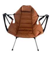 Balançoire hamac chaise de Camping vente en gros personnalisé léger et durable en aluminium matériel salon extérieur