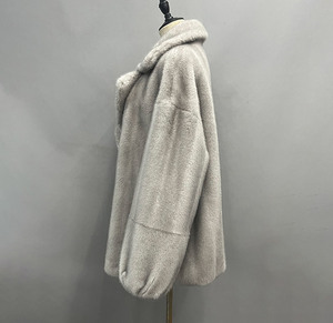 <span class=keywords><strong>Veste</strong></span> oversize personnalisée Jancoco pour femme, coupe courte et carrée, <span class=keywords><strong>en</strong></span> fausse fourrure, pour l'automne et l'hiver - Product Image 2