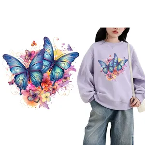 2024 Cars And Butterflies Iron On Transfer For Clothing Dtf Transfers Ready To Press Heat Transfer Printing For Clothes