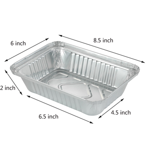 Different Size of Aluminum <b>Foil</b> <b>Container</b> Disposable Aluminum Pans with Plastic Lid Food Storage for Restaurants Parties Kitchen - Product Image 2