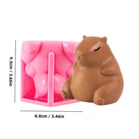 Molde de Silicona 3D UNIMOULD Capibara para Pasteles - Reutilizable y Fácil de Desmoldar, Apto para Microondas, para Hornear, Juguete Antiestrés y Decoración