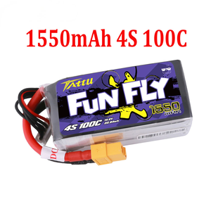 Batterie Lipo <span class=keywords><strong>TATTU</strong></span> <span class=keywords><strong>FUNFLY</strong></span> 1300mAh 1550mAh 1800mAh 3S <span class=keywords><strong>4S</strong></span> 6S 11.1V 14.8V 22.2V 100C avec connecteur XT60 pour FPV Tailles 250 230 210 180 - Product Image 2