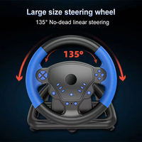 Nuevo Volante de Carreras con Vibración 4 en 1, Volante Universal para Juegos de PC