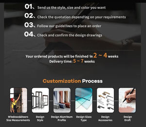 Fenêtre <span class=keywords><strong>baie</strong></span>/<span class=keywords><strong>baie</strong></span> vitrée personnalisée, <span class=keywords><strong>grande</strong></span>, blanche, résistante aux intempéries, en aluminium et bois, pour cuisine et jardin - Product Image 5