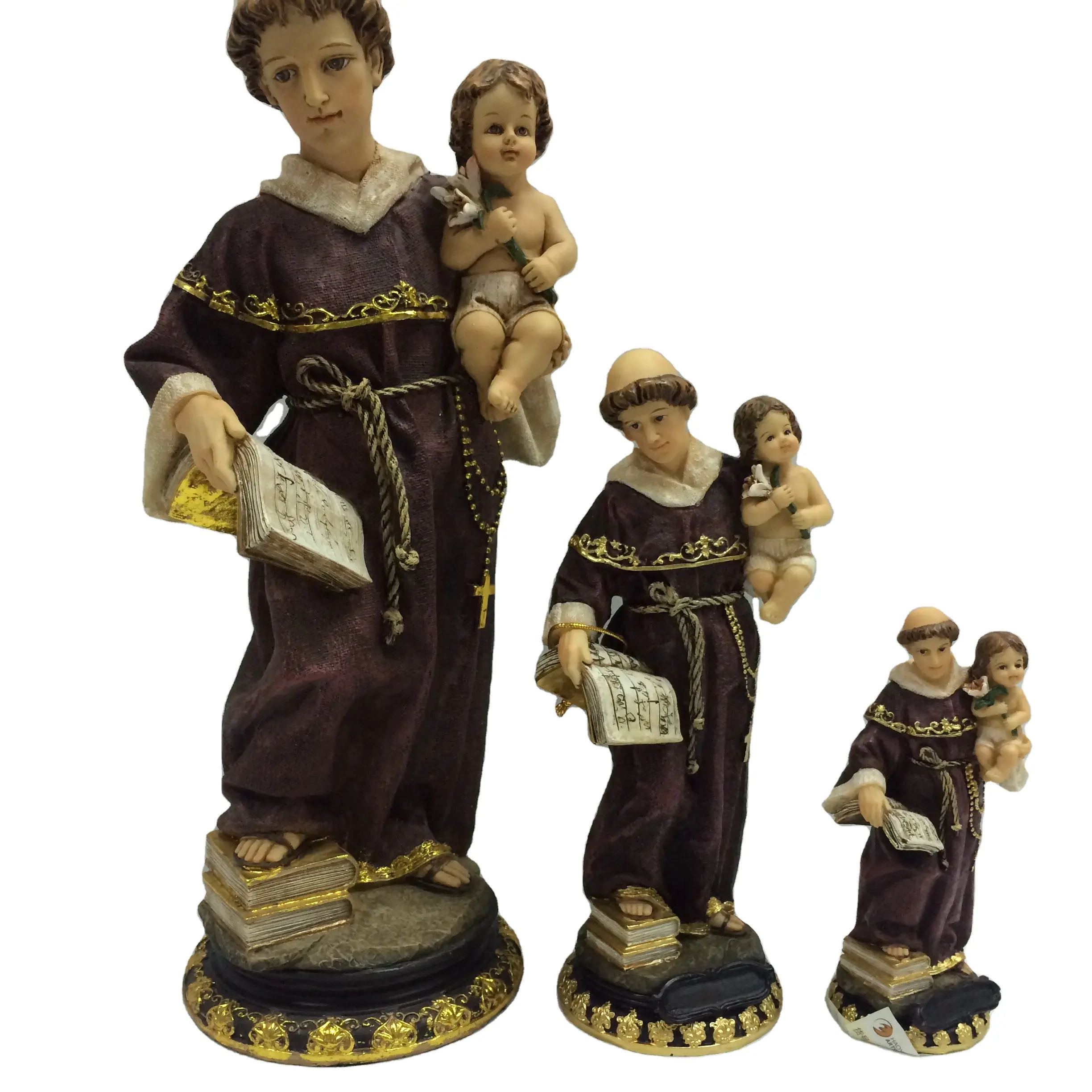 Custom Hars St Saint Joseph Standbeeld Katholieke Figuur Handgemaakte Religieuze Beeldje Standbeeld