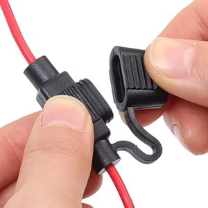 Mini boîte à fusibles pour voiture Type de lame Porte-fusible en ligne étanche pour 2V 30A Prise d'interrupteur de coupure de fil pour motos de voiture - Product Image 2