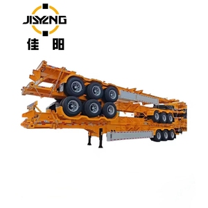 Remolque Esqueleto <span class=keywords><strong>para</strong></span> Transporte <span class=keywords><strong>de</strong></span> 20, 40 y 45 Pies, Semirremolque <span class=keywords><strong>de</strong></span> Plataforma Plana <span class=keywords><strong>de</strong></span> 3 <span class=keywords><strong>Ejes</strong></span>, Precio <span class=keywords><strong>de</strong></span> Remolque Esqueleto - Product Image 2
