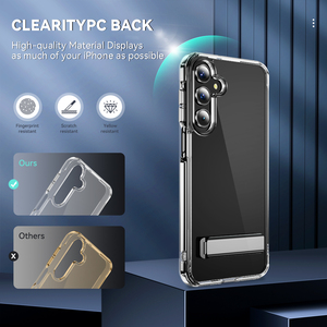 <span class=keywords><strong>Coque</strong></span> de protection hybride transparente 2-en-1 en TPU et PC avec béquille intégrée pour <span class=keywords><strong>Samsung</strong></span> Galaxy A17 5G - Product Image 4