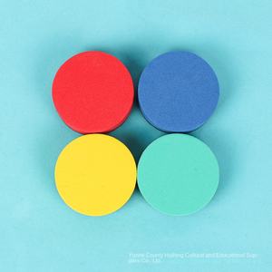 Usine en gros créatif dessin animé tableau noir feutre tissu couleur une génération cheveux gomme tableau blanc gomme EVA magnétique - Product Image 4