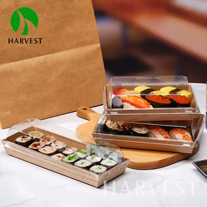 Tùy chỉnh in cấp thực phẩm takeout không thấm mỡ kraft giấy bao bì thực phẩm hộp với logo - Product Image 4