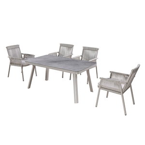 <span class=keywords><strong>Ensemble</strong></span> de mobilier de jardin en rotin tressé pour hôtel, villa, resort, patio, table et chaises d'extérieur, <span class=keywords><strong>salle</strong></span> à <span class=keywords><strong>manger</strong></span> extérieure, style moderne et luxueux à prix abordable - Product Image 3