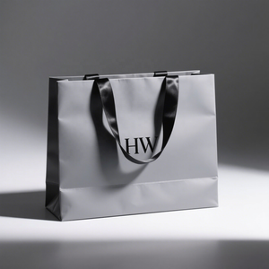 Bolsas <span class=keywords><strong>de</strong></span> Regalo Mini Personalizadas al por Mayor, Ecológicas, <span class=keywords><strong>de</strong></span> Cartón Marfil, con Logotipo <span class=keywords><strong>de</strong></span> Marca <span class=keywords><strong>de</strong></span> Lujo Impreso, con Asa Plana <span class=keywords><strong>de</strong></span> Algodón y Cinta - Product Image 3