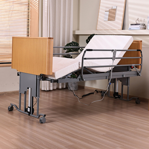 Lit médical électrique de luxe pour maison de retraite, usage hospitalier, anti-chute, pour personnes atteintes de démence, soins aux personnes âgées, avec garantie de 5 ans - Product Image 1