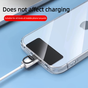 2024 Giá Rẻ Phổ Dây Điện Thoại Vá Kim Loại Với Thép Không Gỉ Trượt Điện Thoại Di Động Tether Tab Cho Hình Dạng Dây Điện Thoại Dây Đeo - Product Image 3