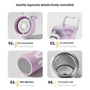 Vente chaude grande capacité 316 en acier inoxydable isolé gobelet Portable vide sport boisson bouteille pour les étudiants - Product Image 2