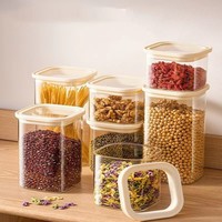 Nuevas Tendencias de Moda, Diseño Creativo, Recipientes Apilables para Cocina, Aptos para Microondas, Ecológicos, Juego de Recipientes Cuadrados de Vidrio Borosilicato Herméticos
