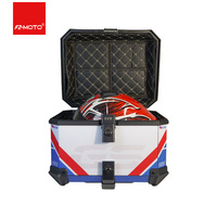 45L Decal PP & ABS Boîtes de queue de moto pour le stockage latéral du coffre