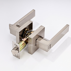 Bộ khóa cửa bằng hợp kim kẽm, kiểu trụ, chắc chắn, dùng cho cửa ra vào, cửa phòng, cửa kho, có tay nắm cần gạt, đảm bảo an ninh và riêng tư. - Product Image 2