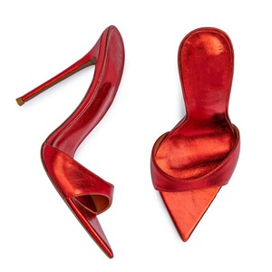 Sandali Estivi alla Moda <span class=keywords><strong>con</strong></span> Punta in Metallo Colorato, <span class=keywords><strong>Scarpe</strong></span> da <span class=keywords><strong>Donna</strong></span> <span class=keywords><strong>con</strong></span> <span class=keywords><strong>Tacco</strong></span> a Spillo per Sfilate - Product Image 1