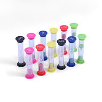 Sablier moderne personnalisé avec logo, 1, 2, 3, 5 minutes, en verre coloré et plastique écologique, pour jeux de société éducatifs créatifs pour enfants