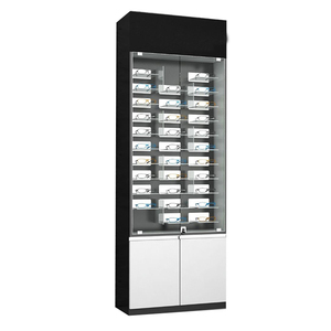 Eyewear Store Furniture Floor Clear Lockable Glasses Display Cabinet Sunglasses