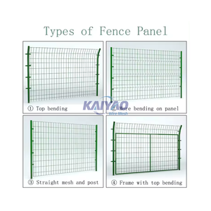 Nhà Máy bán hàng trực tiếp của nhà ngoài trời trang trí mạ kẽm kim loại 3D cong Hàn vườn hàng rào với đào hình bài viết - Product Image 1