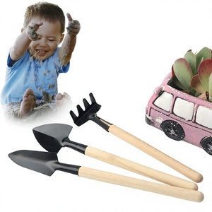 Juego de herramientas de jardinería para mini jardín, 3 piezas, de hierro, ligero, para plantar flores, suculentas, uso doméstico - Product Image 1