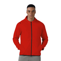 Blouson Bomber Décontracté pour Homme en Toile Hiver, Col Mandarin Crocheté, Lavé, Fermeture Éclair, Coupe-Vent, à Capuche, Léger et Respirant