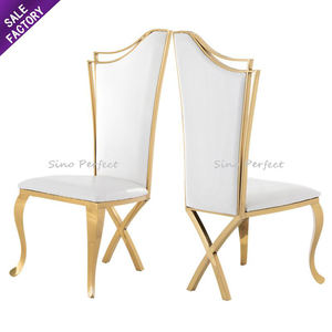 Chaise empilable en acier inoxydable de conception tendance Foshan Sinoperfect pour la décoration de mariage, de fête et d'événements, location de banquet - Product Image 1