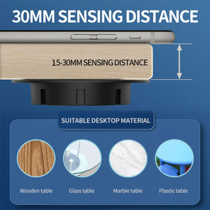 Chargeur sans fil invisible personnalisable YIXIN, tapis <span class=keywords><strong>de</strong></span> charge sous le bureau <span class=keywords><strong>de</strong></span> 30 mm, station <span class=keywords><strong>de</strong></span> charge pour meubles, table <span class=keywords><strong>de</strong></span> chevet, bureau - Product Image 2