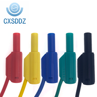 CXSDDZ-S404 Câbles de test de sécurité à fiche banane, conducteur en cuivre empilable, isolation PVC, 100 cm, 1000 V, non blindés