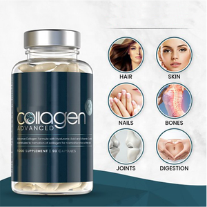 2023 OEM kollajen kapsüller organik helal sertifikalı üretilen deniz kollajen kapsüller beyaz veya açık sarı gıda 24 ay - Product Image 3