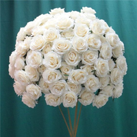 Arrangements floraux faits main multi-styles personnalisés, boules de fleurs artificielles en soie, centres de table de mariage