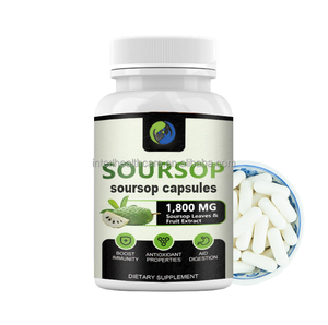 Ausreson Marque privée Soursop Graviola Leaf Fruit Extract Digestion Respiratoire Organique Soursop Graviola Capsules - Product Image 2