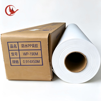 Stiker Iklan Poster Stiker Dinding Kustom Satu Sisi Perekat Akrilik Tahan Air Bahan PP Ramah Lingkungan