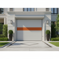 Porte industrielle à enroulement en aluminium électrique pour garage, villa, usage industriel, sécurité